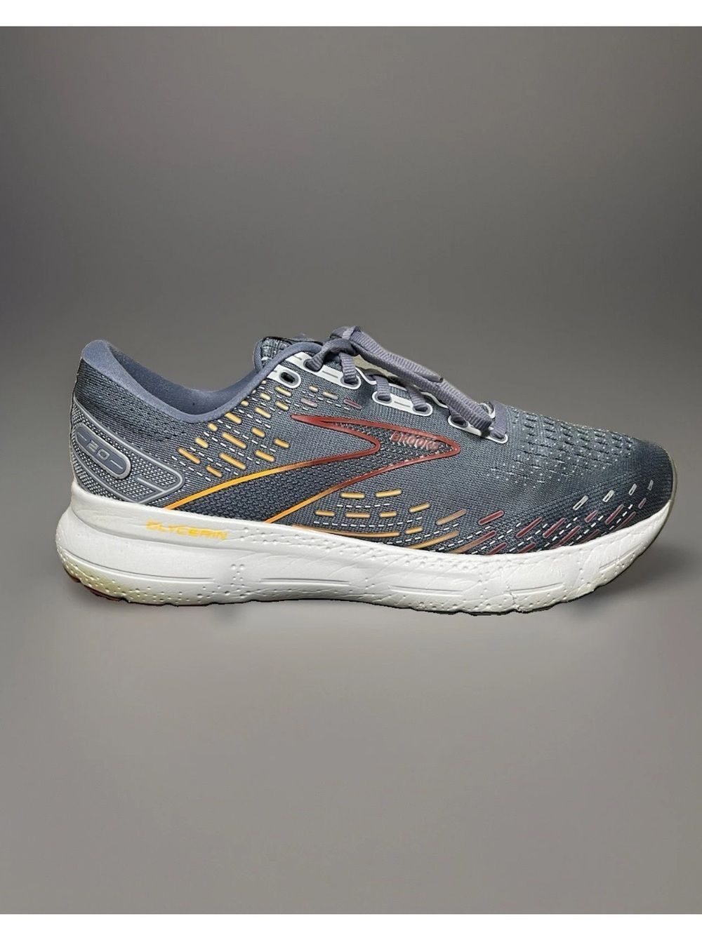 Brooks Glycerin 20 Men's Gray Running Shoes Size 11.5D